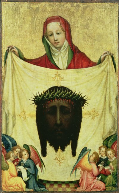 Santa Veronica con il sudario di Cristo, c.1420 da Master of the Munich St. Veronica